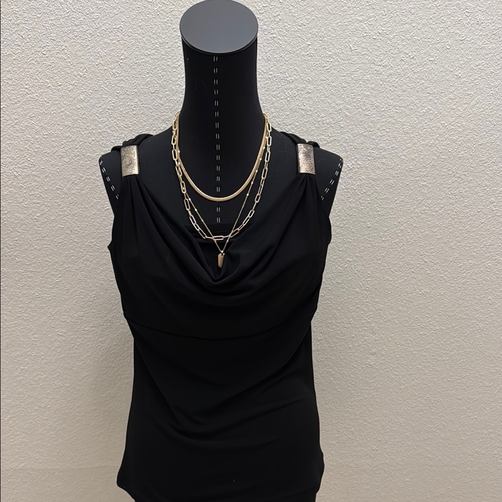 Elegant Black Sleeveless Top